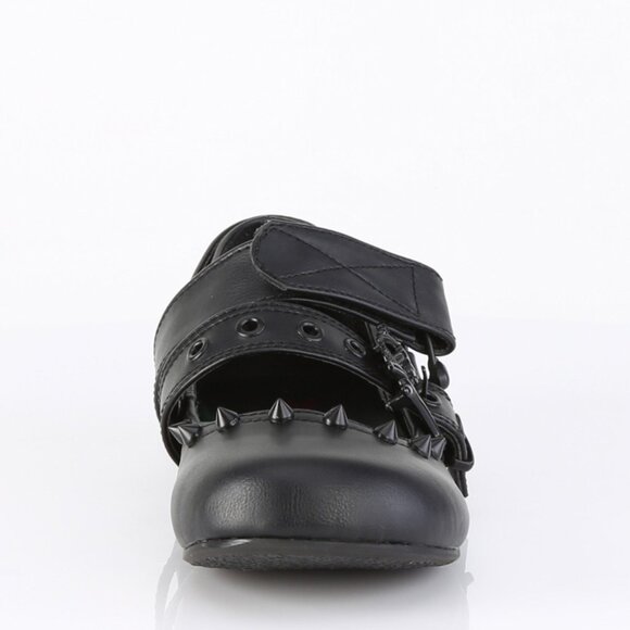 Whimsigoth Gothic Mary Jane Skull Ballet Flat Shoes - Picture 3 of 5